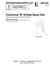 Graco Contractor ST Instructions-Parts List Manual