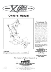 Stamina X-Flex GYM 50-0175A Owner's Manual