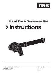 Thule 306774 Instructions Manual