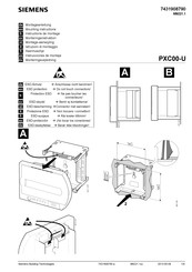 Siemens PXC00-U Mounting Instructions