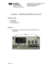 Teledyne 3290 Instructions