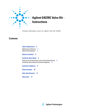 Agilent Technologies G4239C Instructions Manual