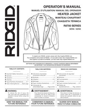 RIDGID R8700 Series Operator's Manual