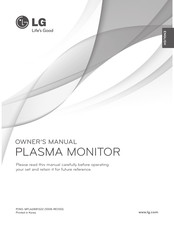 LG 60PJ104C Owner's Manual
