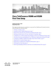 Cisco TelePresence IX5000 First-Time Setup