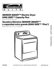 Kenmore SENSOR SMART KING SIZE Capacity Plus Use & Care Manual