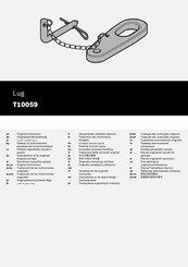 Bosch T10059 Original Instructions Manual
