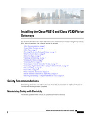 Cisco VG320 Installing Manual