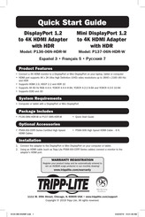 Tripp Lite P136-06N-HDR-W Quick Start Manual