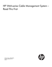 HP VMA Series Read This First Manual