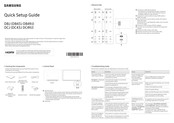 Samsung DC49J Quick Setup Manual