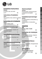 LG LWP-273W Installation Instructions Manual