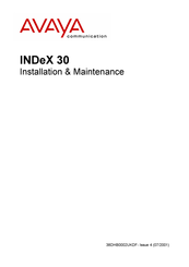 Avaya INDeX 30 Installation & Maintenance
