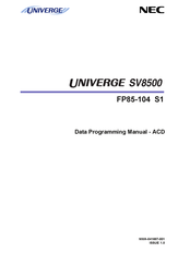 Nec Univerge SV8500 Programming Manual