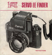 Canon Servo EE Finder Instructions Manual