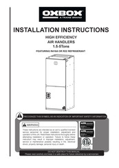 Trane Oxbox J4HP4048A1 Installation Instructions Manual