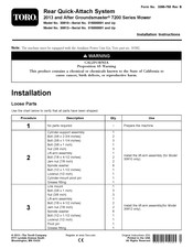 Toro 30810 Installation Instructions Manual