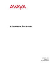 Avaya SCC1 Maintenance Procedures