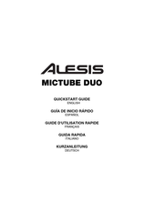 Alesis MICTUBE DUO Quick Start Manual