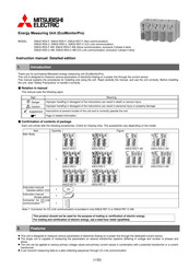Mitsubishi Electric EcoMonitorPro EMU2-RD7-F Instruction Manual