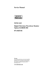 Sony Tektronix WFM 1125 Service Manual