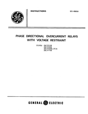GE JBCV53M-Y1A Instructions Manual