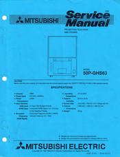 Mitsubishi Electric 50P-GHS63 Service Manual