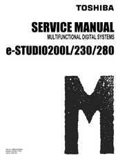 Toshiba e-STUDIO200L/230/280 SERIES Service Manual