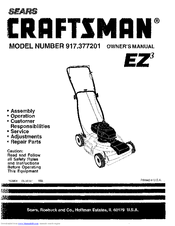 Craftsman 917.377201 Owner's Manual