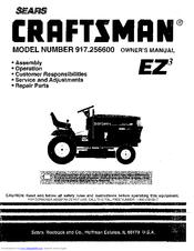 Craftsman EZ3 917.2566 Owner's Manual