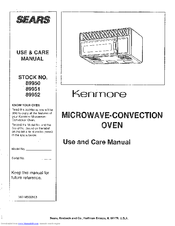 Kenmore 89950 Use And Care Manual