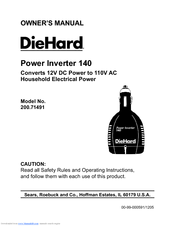 DieHard 200.71491 Owner's Manual