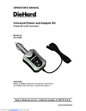 DieHard 200.71521 Operator's Manual