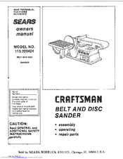 Craftsman 113.226424 Owner's Manual