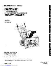Craftsman 247.88557 Owner's Manual