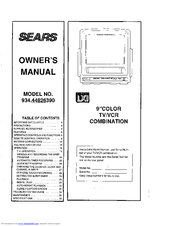 Sears 934.44826390 Owner's Manual
