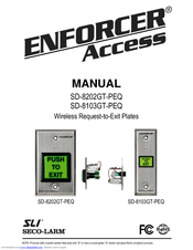 SECO-LARM ENFORCER Wireless RF Request-to-Exit Buttons SD-8103GT-PEQ Manual