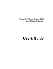 Seiko POWERLITE 8345 User Manual
