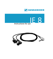 Sennheiser IE 8 Instructions For Use Manual