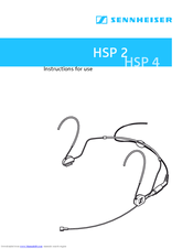 Sennheiser HSP 2 - ANNEXE 302 Instructions For Use Manual