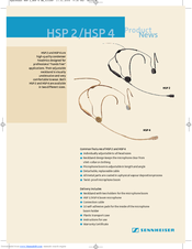 Sennheiser HSP 4-M Instructions For Use