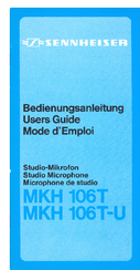 Sennheiser MKH 106T User Manual
