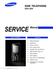 Samsung SGH-J200 Service Manual