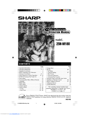Sharp 25N M180 Operation Manual