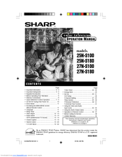 Sharp 27N S180 Operation Manual