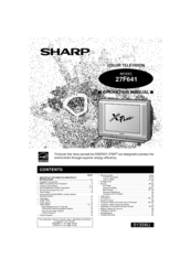 Sharp 27F641 Operation Manual