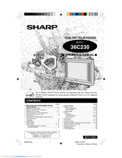 Sharp 36C230 Operation Manual