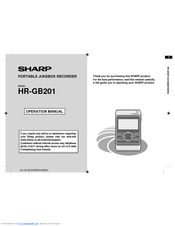 Sharp GB201 Operation Manual