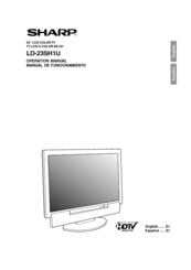 Sharp LD-23SH1U Operation Manual
