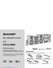 Sharp CD G14000 Operation Manual